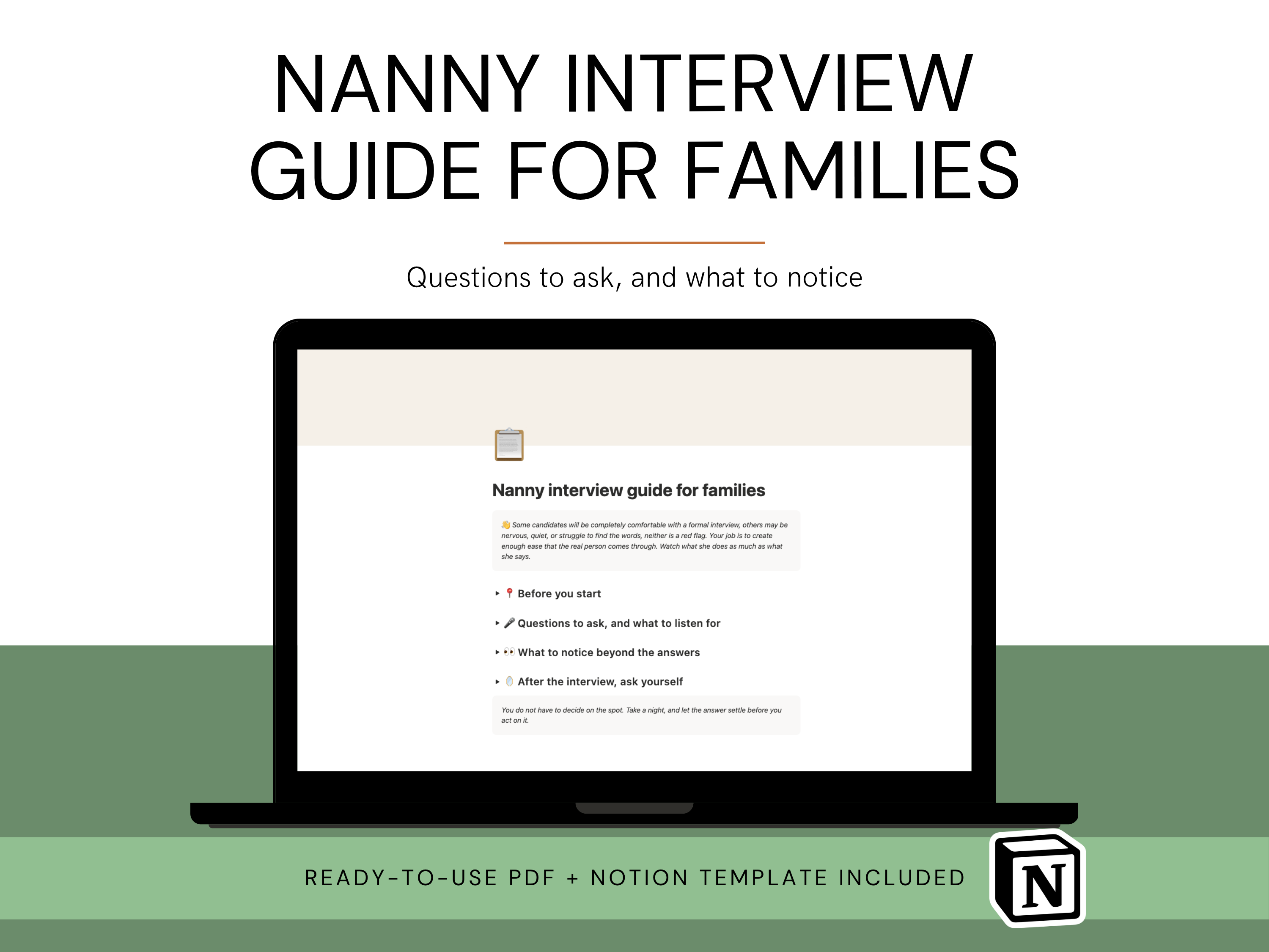 Nanny Interview Guide for Families - questions to ask and what to notice