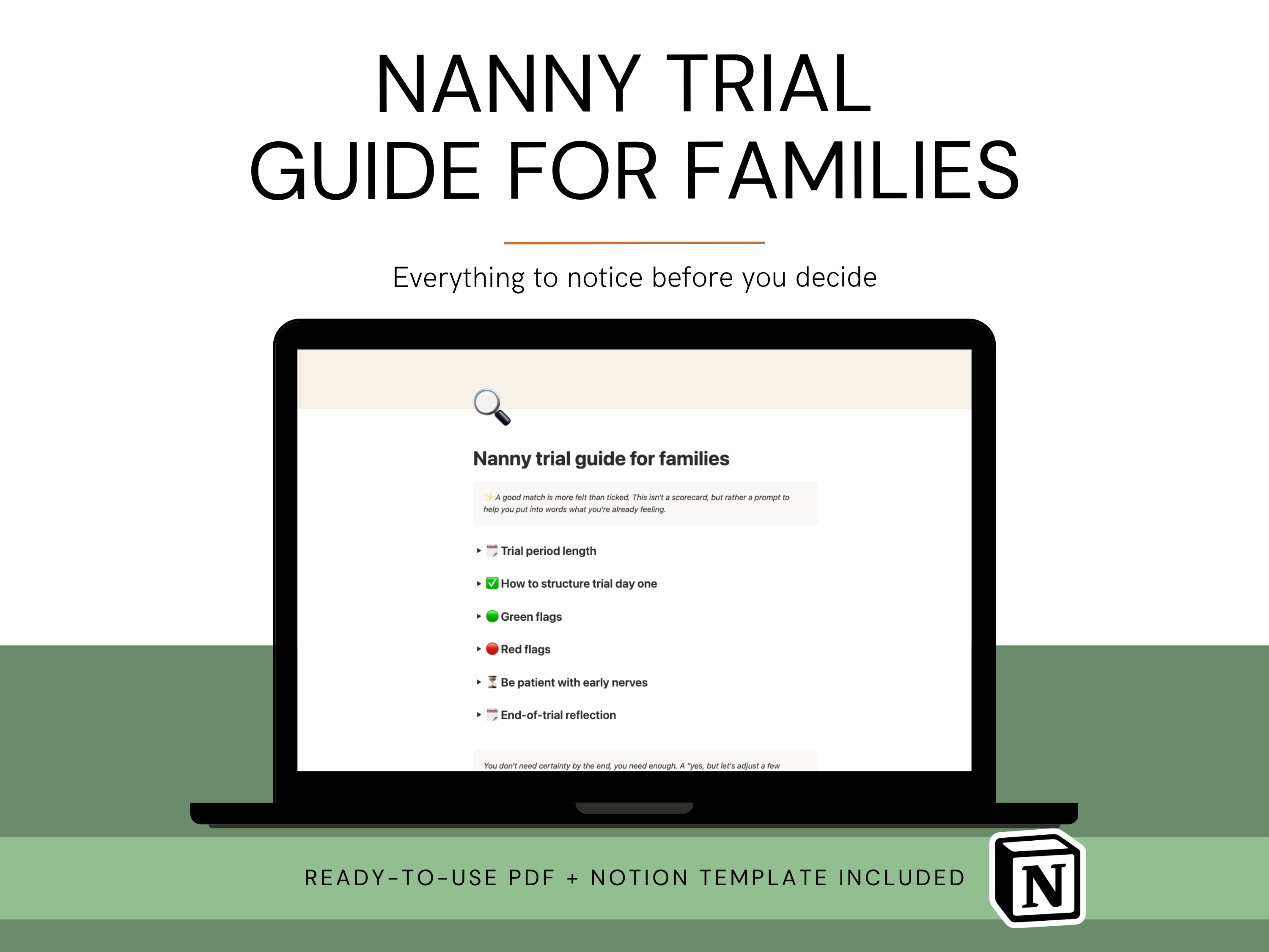 Nanny Trial Guide for Families - everything to notice before you decide